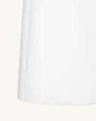 Tailored Straight Mini Skirt - White