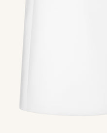 Tailored Straight Mini Skirt - White