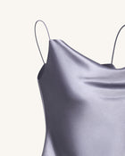 Liquid Satin Cowl Camisole - Silver