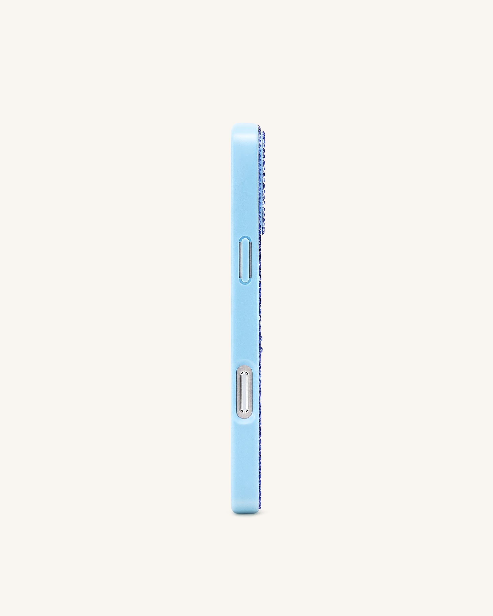 Shark Blue Artificial Crystal Phone Case - Light Blue