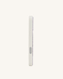 Artificial Crystal Angel Wings Phone Case - White & Purple