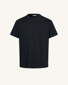 The Gothic Silver Wing Cascade Tee - Black