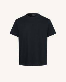 The Gothic Silver Wing Cascade Tee - Black