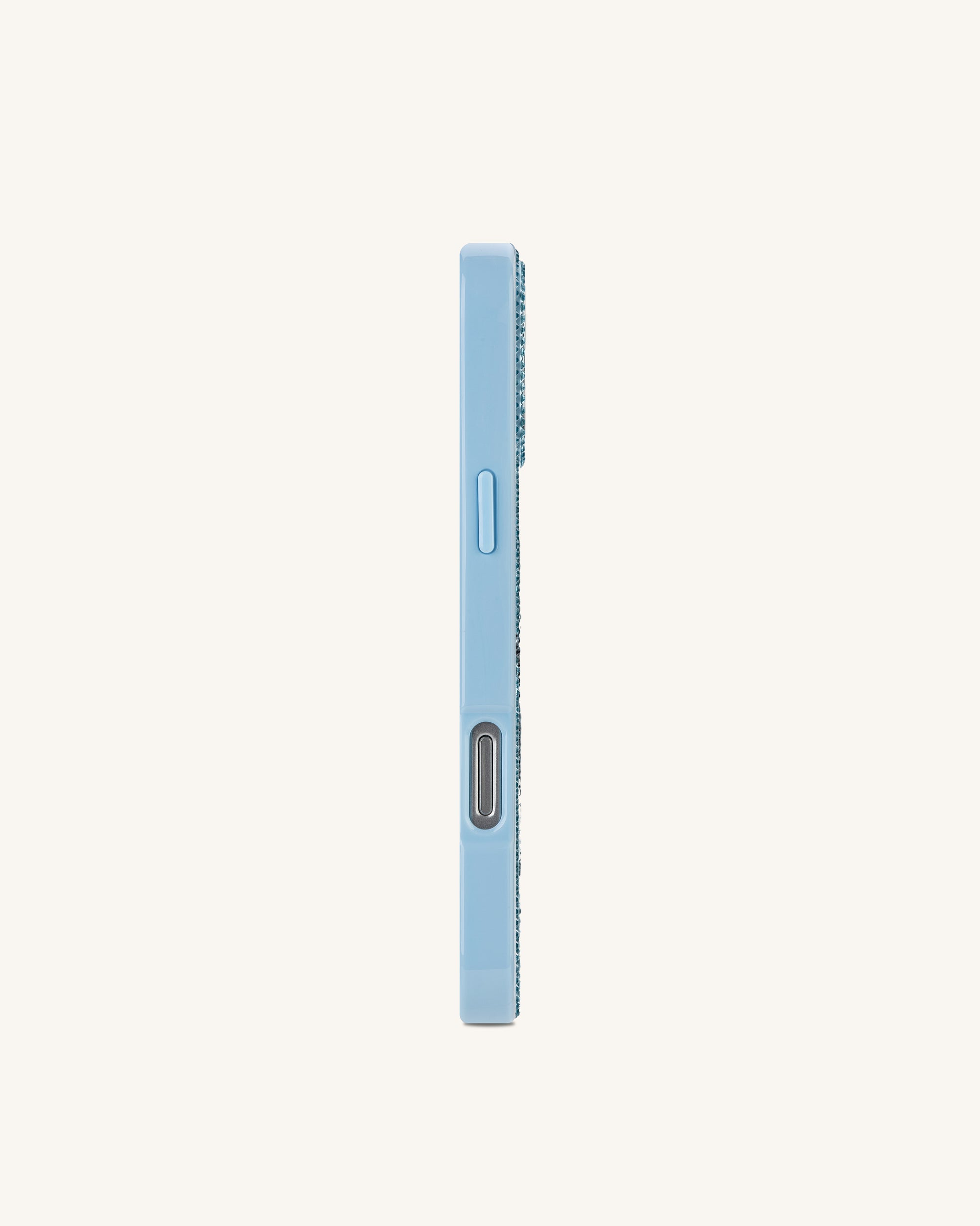 Orca Pair Artificial Crystal Phone Case - Light Blue