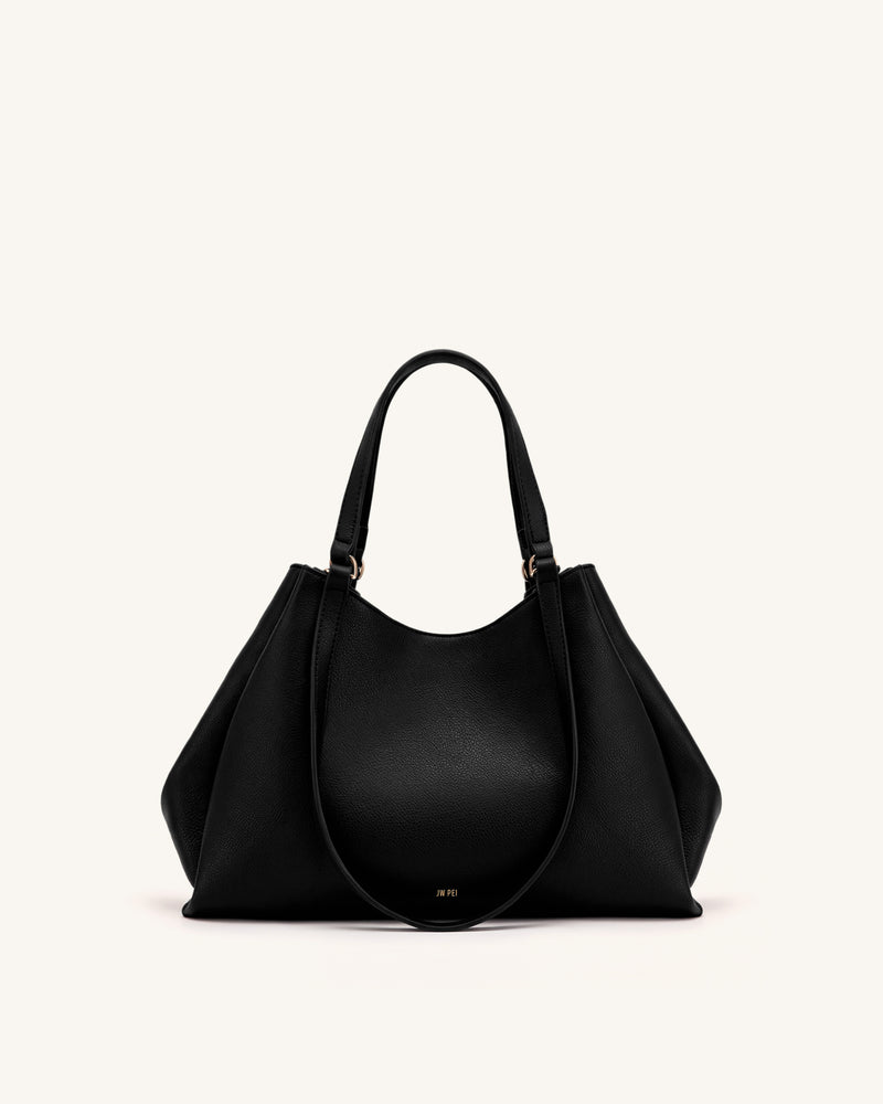 Virelia Double Handle Tote Bag - Black