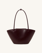 Corinne Pocket Tote Bag - Deep Burgundy