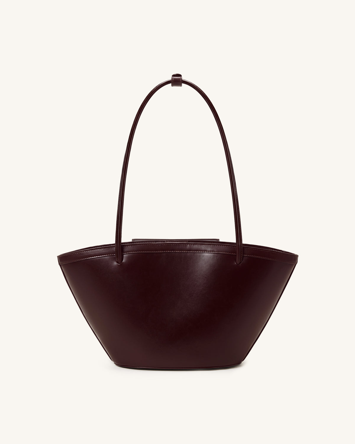 Corinne Pocket Tote Bag - Deep Burgundy