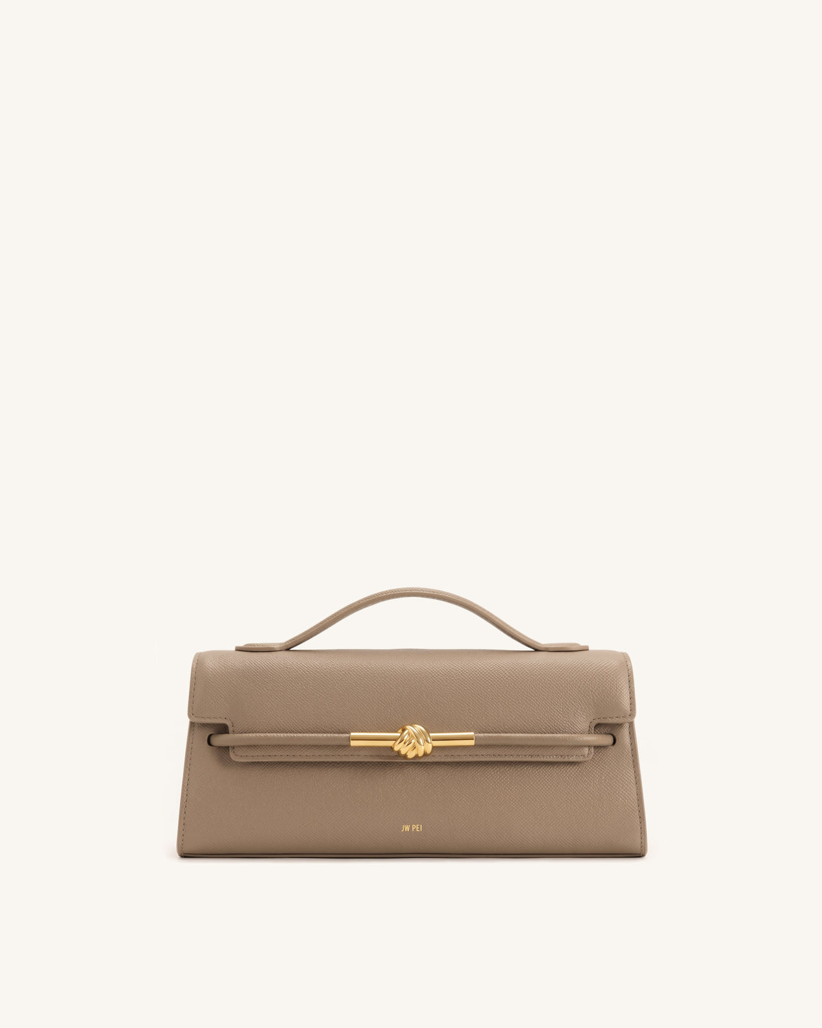 Lena Metal Rope Knot Top Handle Bag - Khaki