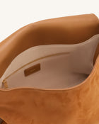 Sienna Faux Suede Hobo Bag - Brown