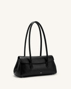 Solenne East-West Shoulder Bag - Black