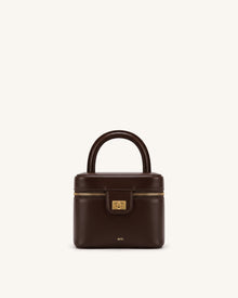 Cosima Vanity Case - Chocolate Brown
