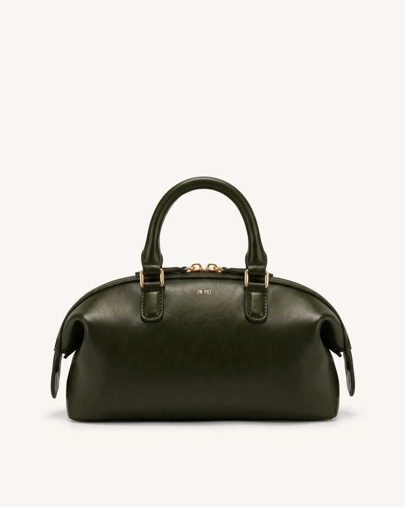 Arlo Top Handle Bag - Dark Green