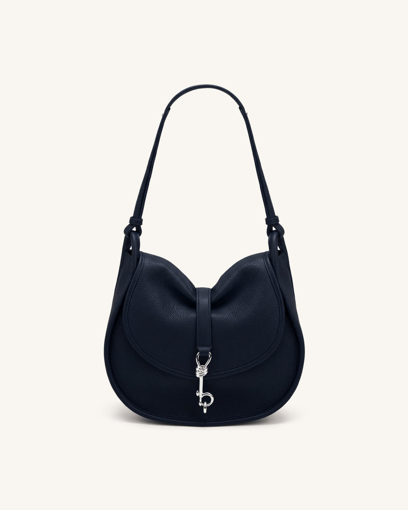Arla Small Hobo Bag - Navy Blue