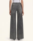 The Romantic Mini Rose Wide-Leg Jeans - Stormy Weather