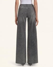 The Romantic Mini Rose Wide-Leg Jeans - Stormy Weather