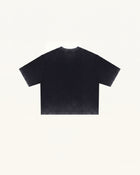 The Radiant Pink Bow Graphic Tee - Faded Black