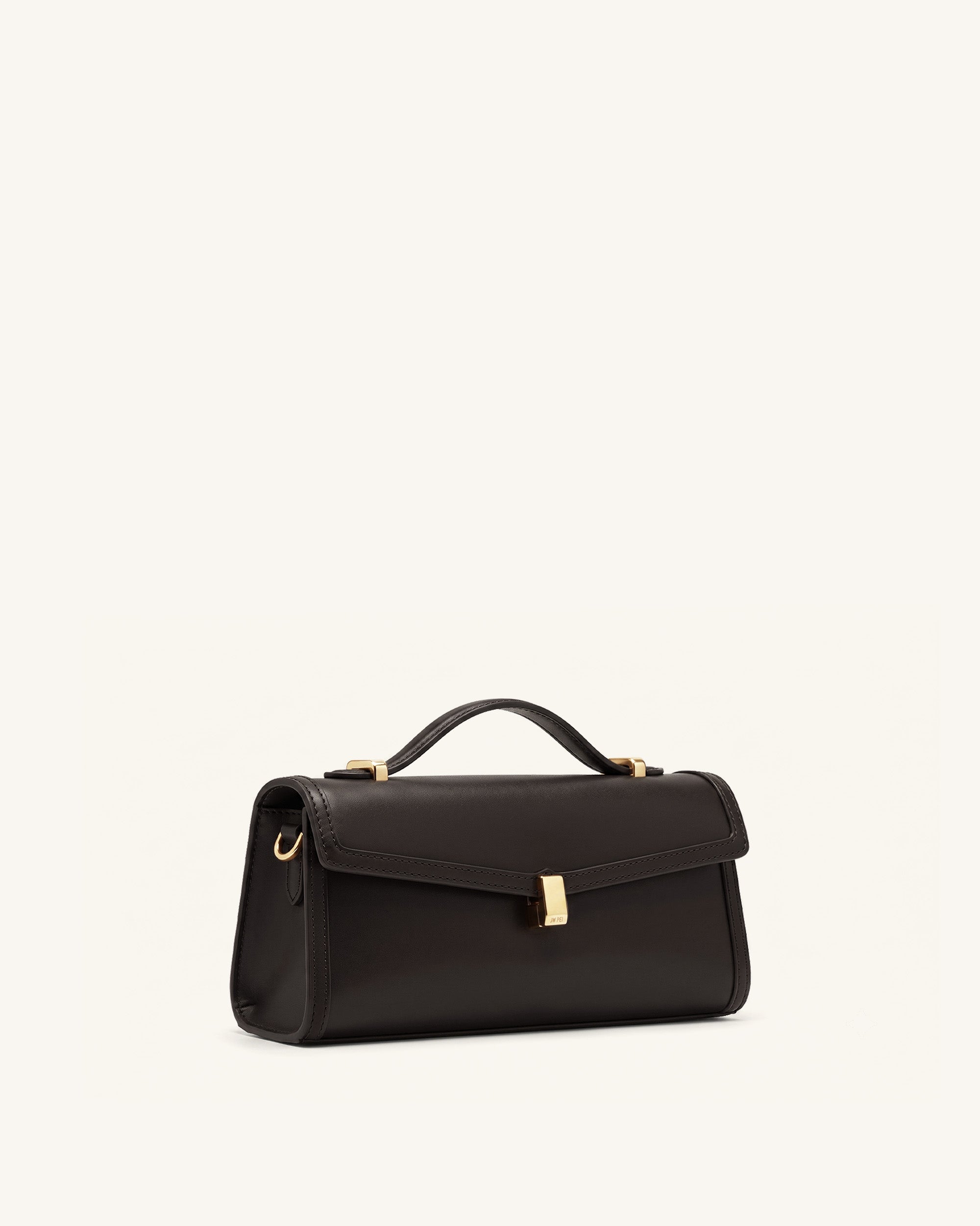 Delphine Top Handle Bag - Dark Brown