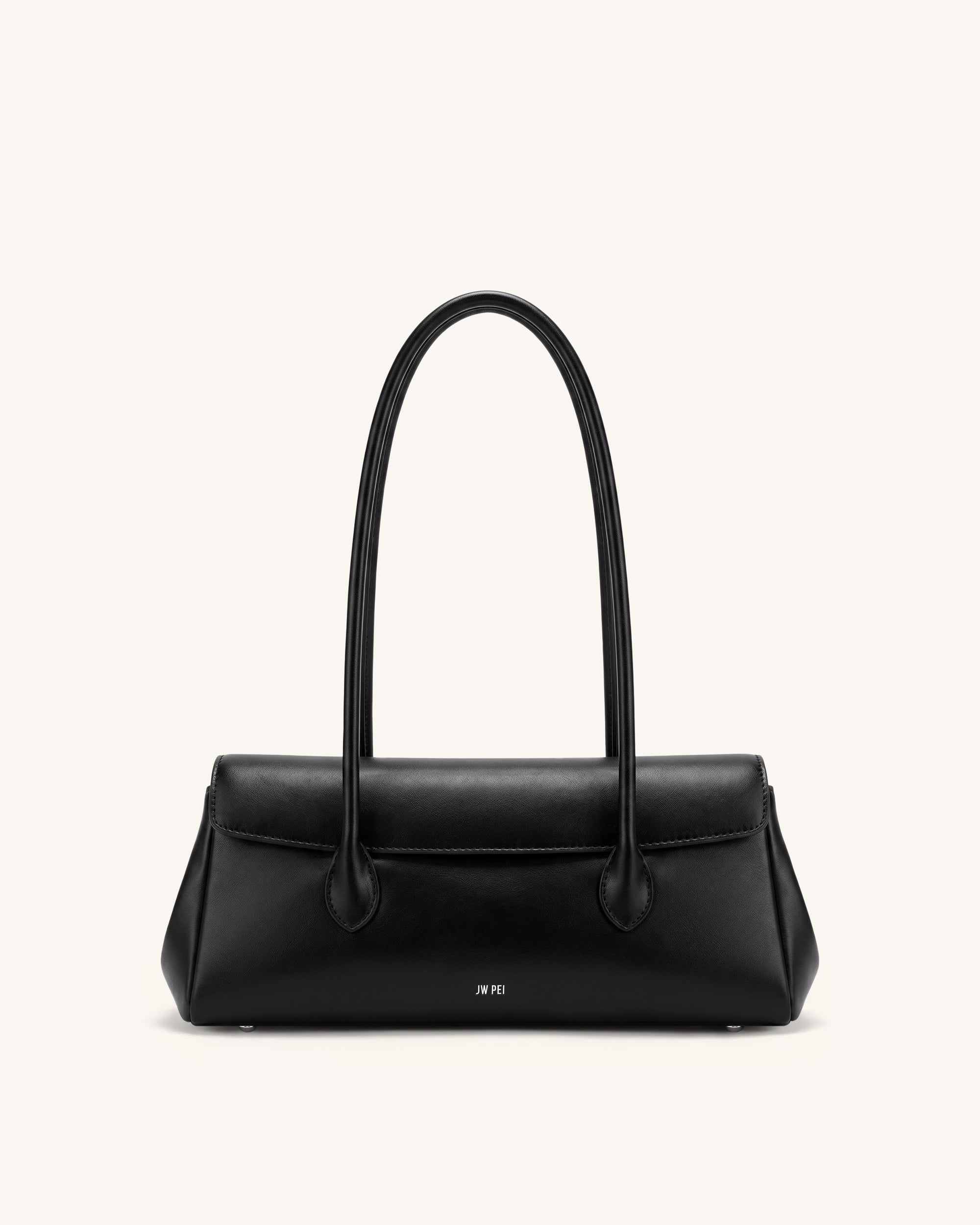 Solenne East-West Shoulder Bag - Black