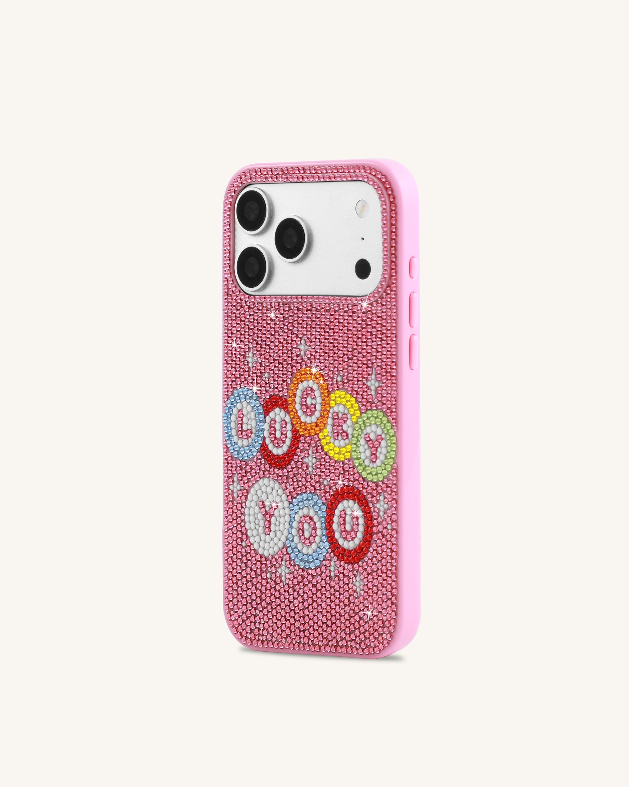 Lucky You Artificial Crystal Phone Case - Pink