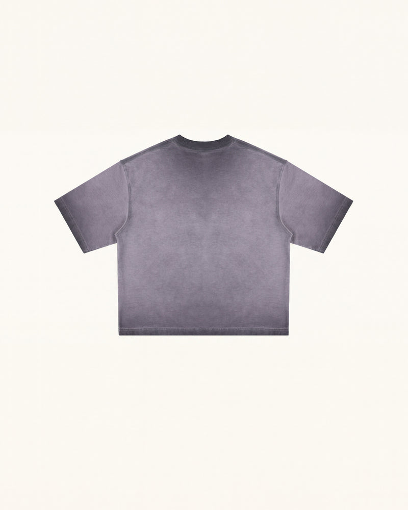 The Angelic Dripping Crystal Wings Tee - Smoke Purple
