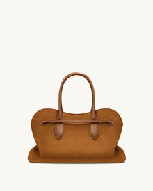 Adele Metal Rope Knot Tote Bag - Caramel Brown