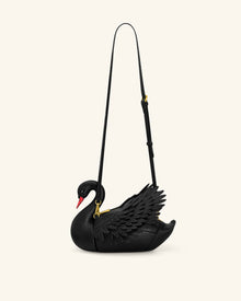 Alani Swan Shaped Crossbody Bag - Black