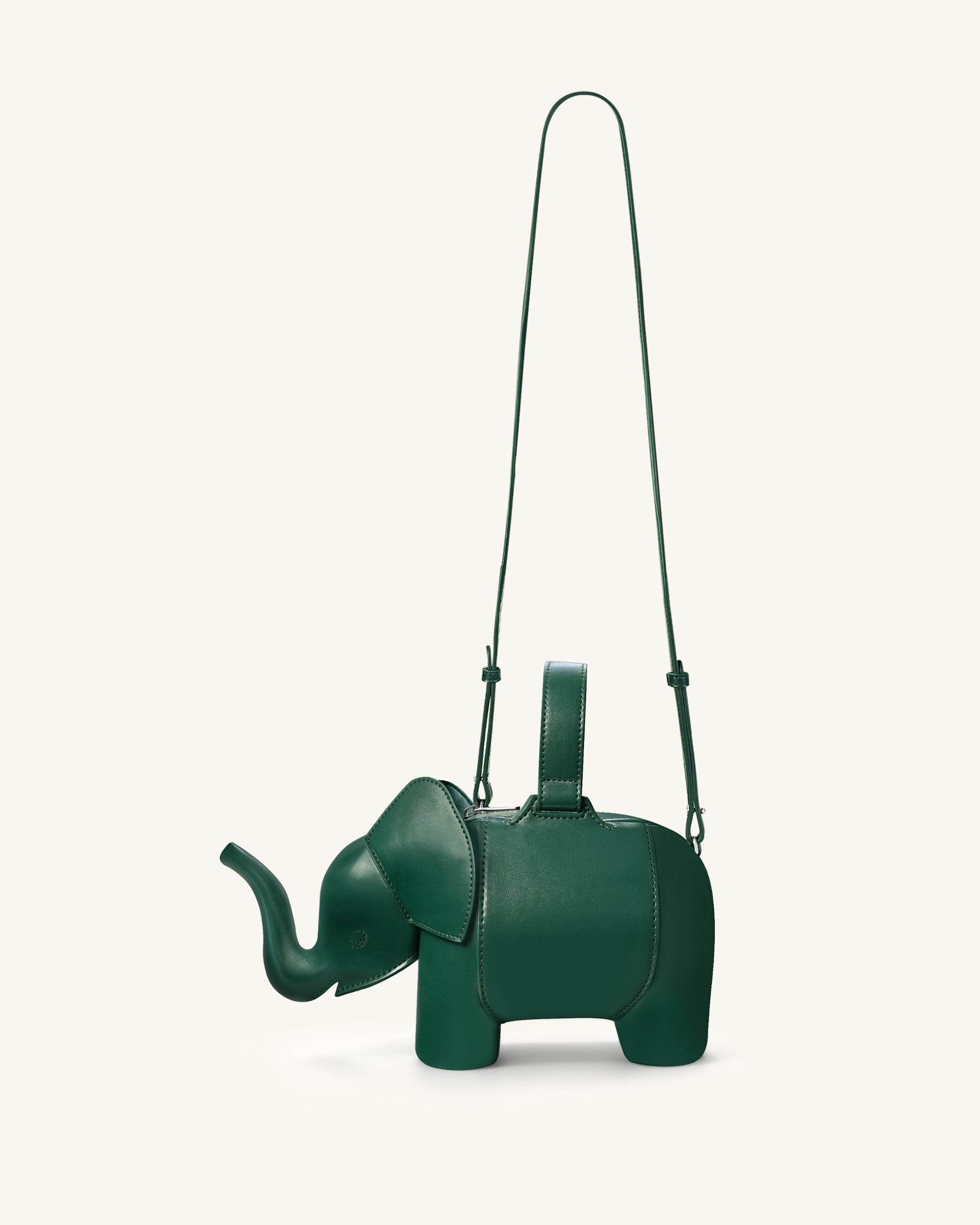 Claire Elephant Shaped Handbag - Green