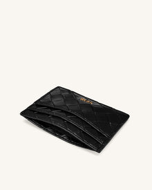 Woven Texture Card Holder - Black