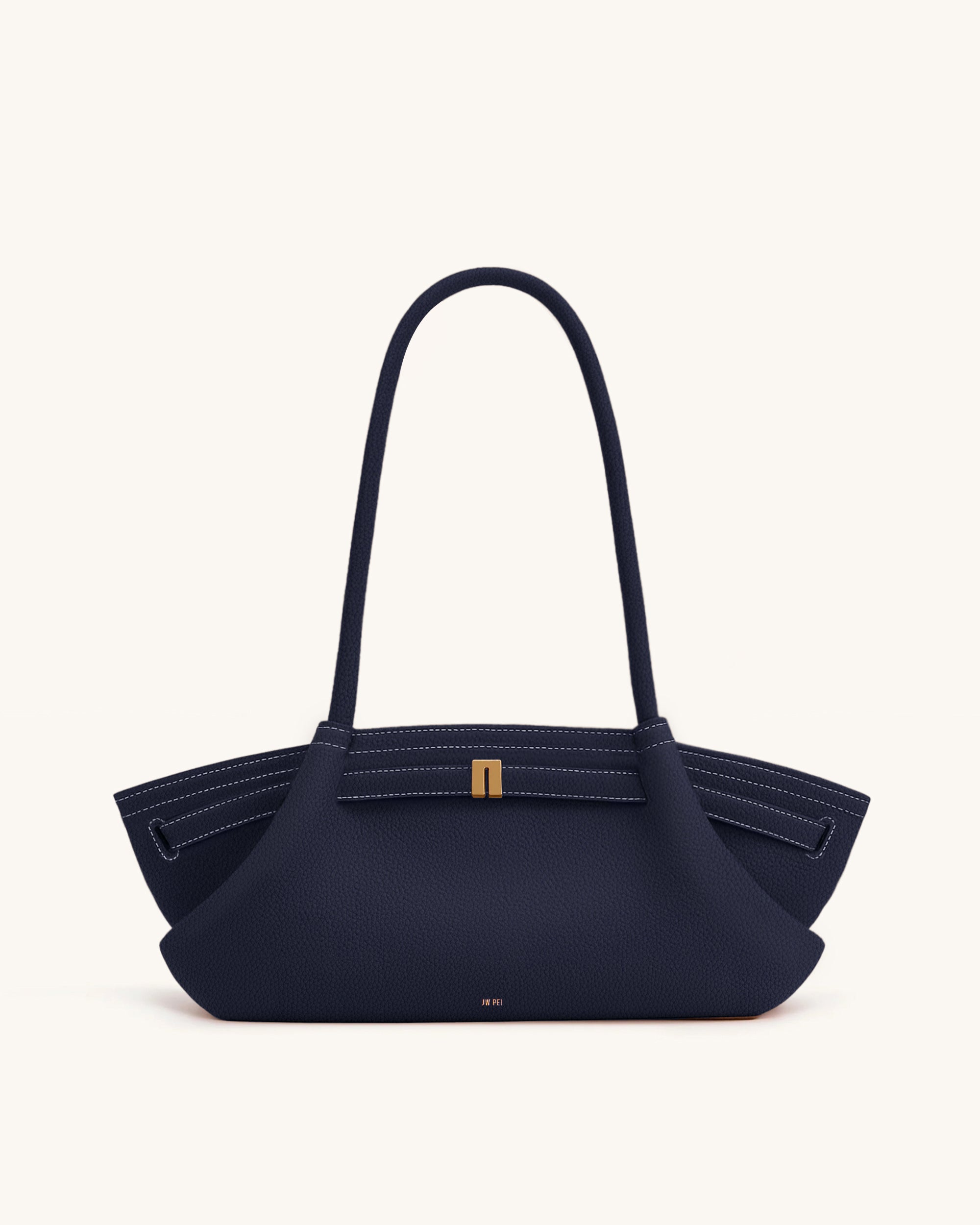 Hana Wide Tote Bag - Navy