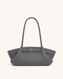 Hana Wide Tote Bag - Grey