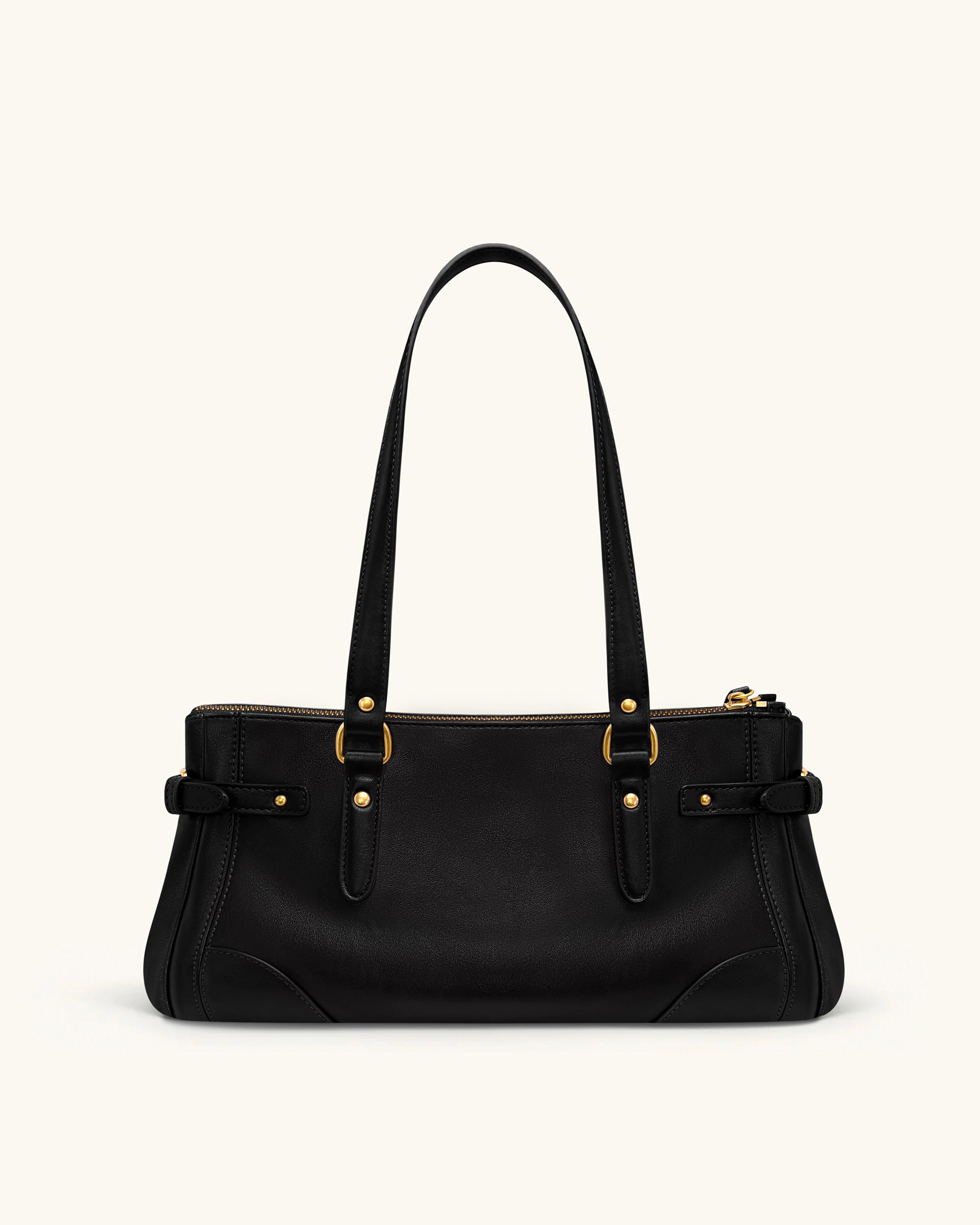 Yvette Elongated Tote Bag - Black