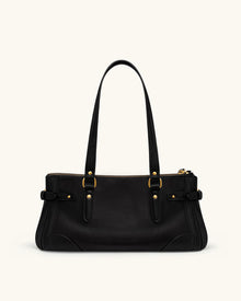 Yvette Elongated Tote Bag - Black