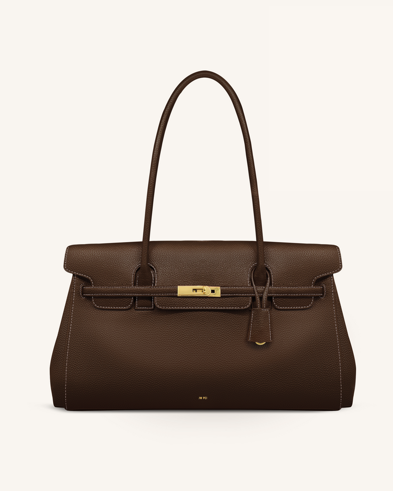 Yara Large Shoulder Bag - Chocolate Brown