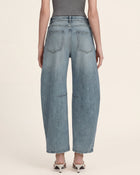 The Meadow Pearl Daisy Barrel Jeans - Clear Sky Thinking