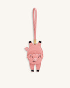 Playful Pig Bag Charm - Pink