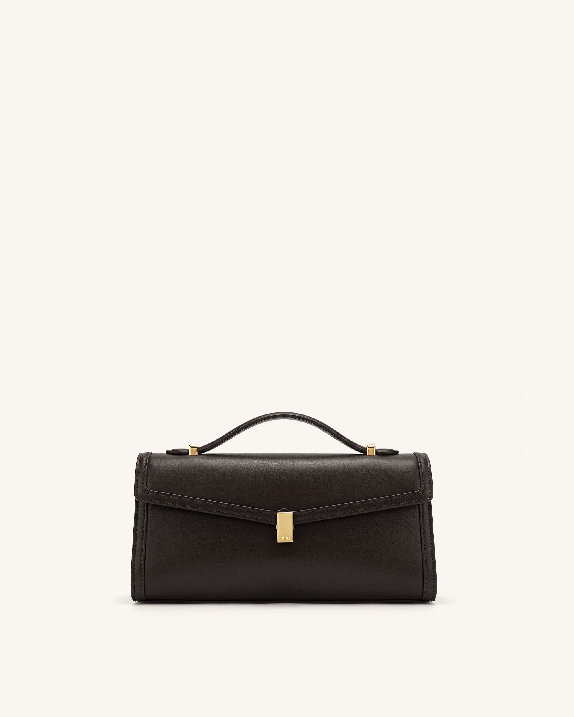 Delphine Top Handle Bag - Dark Brown
