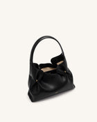 Velora Smooth Hobo Shoulder Bag - Black
