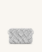 Maze Crossbody Bag - Silver