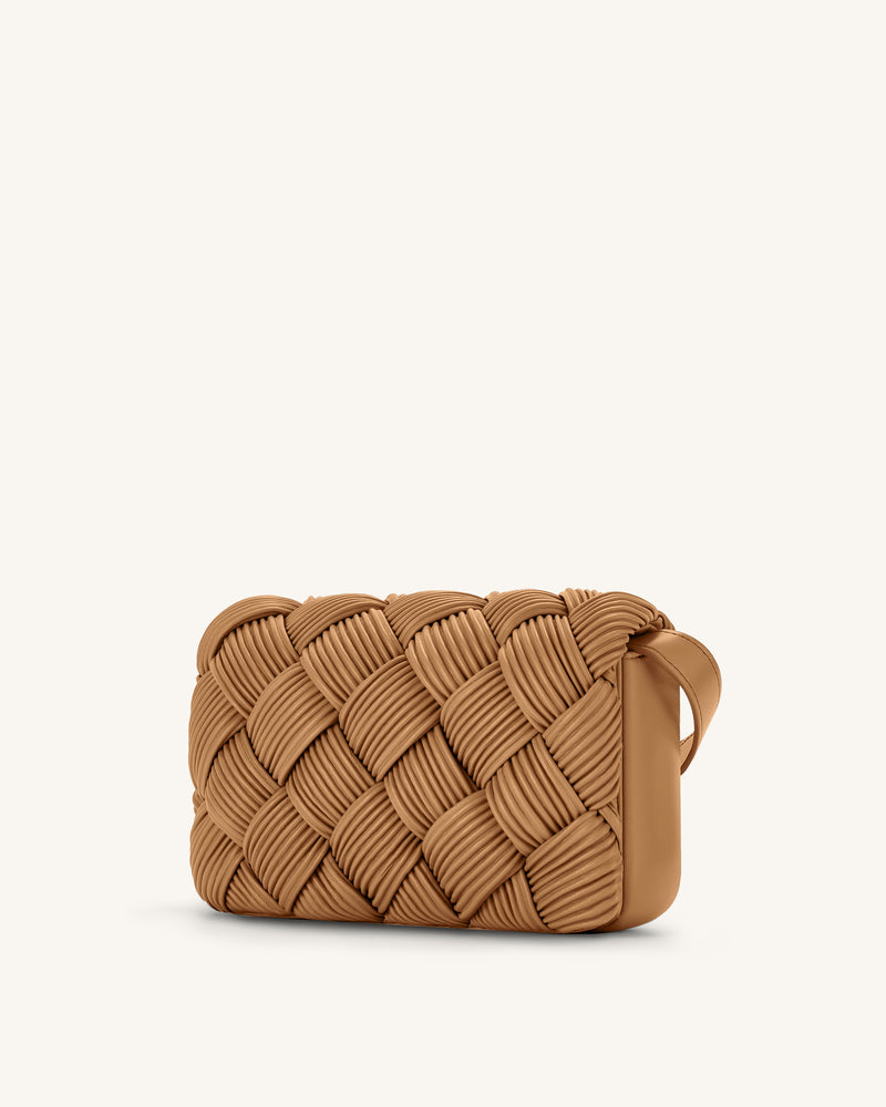 Maze Crossbody Bag - Brown