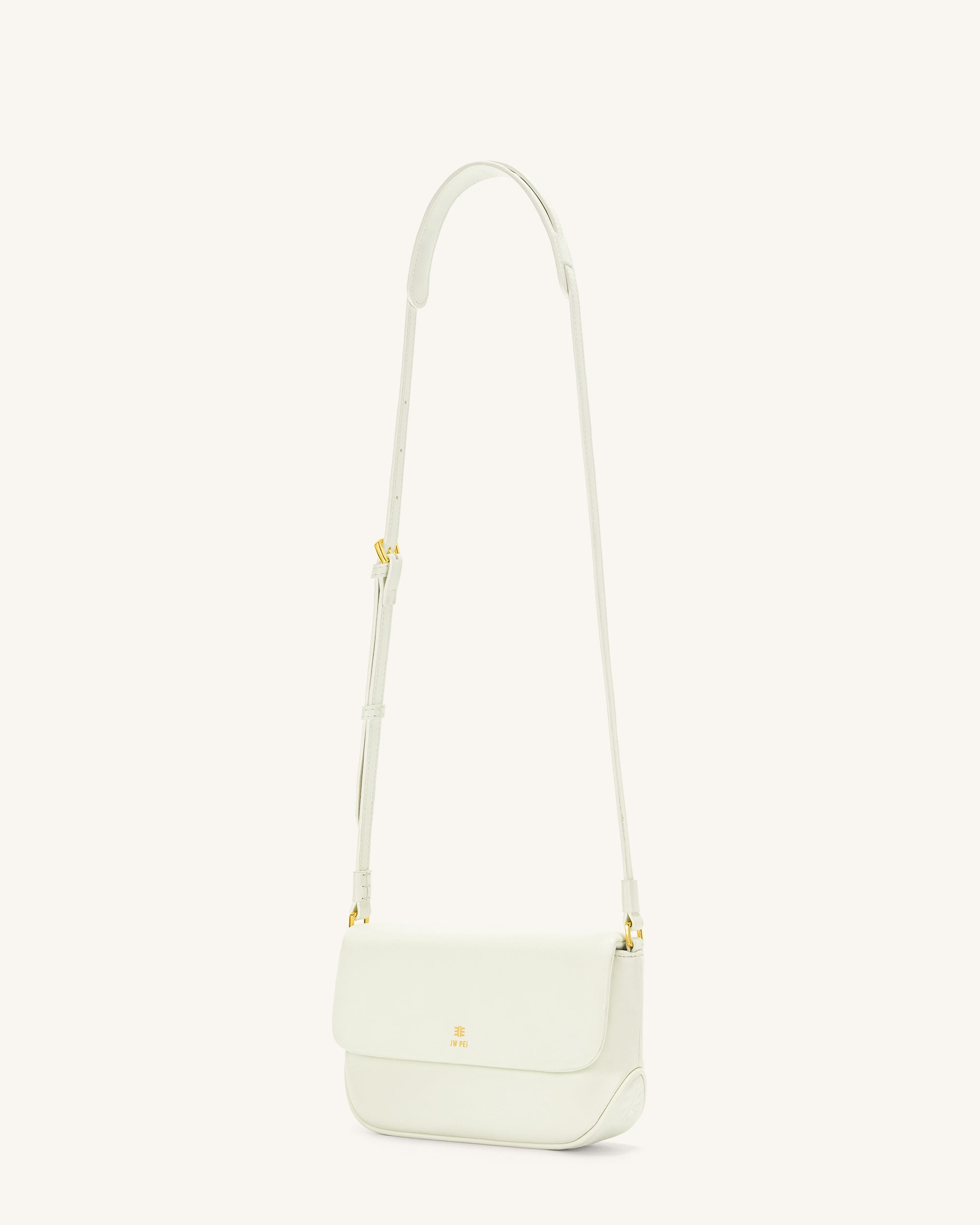 Debby Flap Crossbody  Bag - White