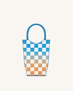 FEI Gradient Checkerboard Phone Bag - Lake Blue & Orange