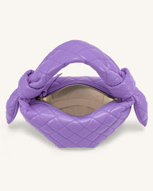 Croissant Top Handle Bag - Purple