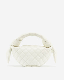 Croissant Top Handle Bag - White