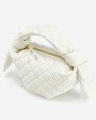 Croissant Top Handle Bag - White