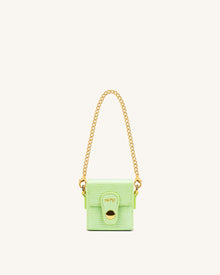 Square Mini Box - Lime Green Lizard