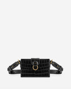 Grace Box Bag - Black Croc