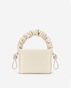 Rylee Pleated Drawstring Top Handle Bag - Off White
