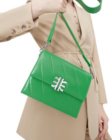 Mira Mini Flap Bag - Grass Green
