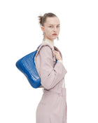 Ruby Shoulder Bag - Classic Blue Croc