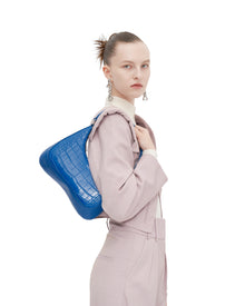 Ruby Shoulder Bag - Classic Blue Croc
